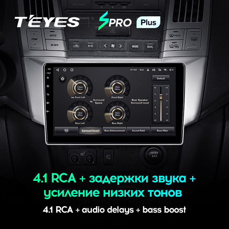 Штатная магнитола Teyes SPRO+ для Lexus RX300 RX330 RX350 RX400H 2003-2009 на Android 10
