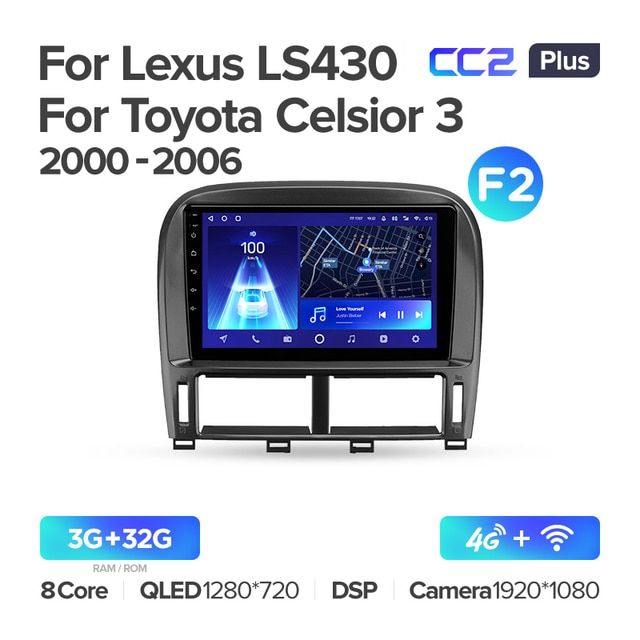 Штатная магнитола Teyes CC2PLUS для Lexus LS430 XF30 LS 430 2000 - 2006 B на Android