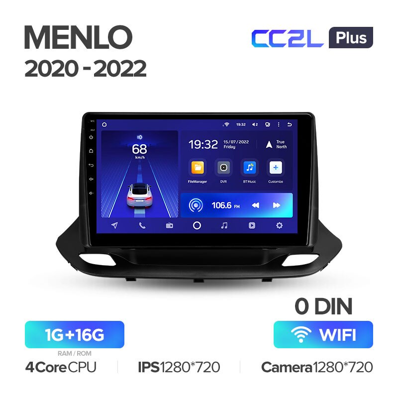 Штатная магнитола Teyes CC2L PLUS для Chevrolet Menlo 2020-2022 на Android 8.1