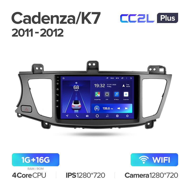 Штатная магнитола Teyes CC2L PLUS для KIA Cadenza K7 2011-2012 на Android 8.1
