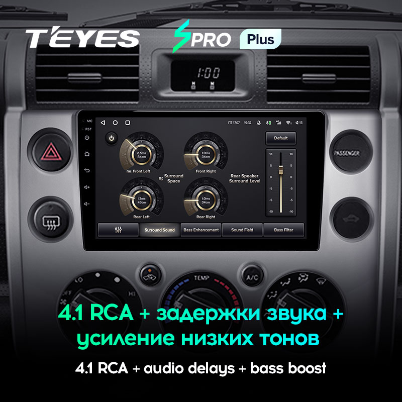Штатная магнитола Teyes SPRO+ для Toyota FJ Cruiser J15 2006-2020 на Android 10
