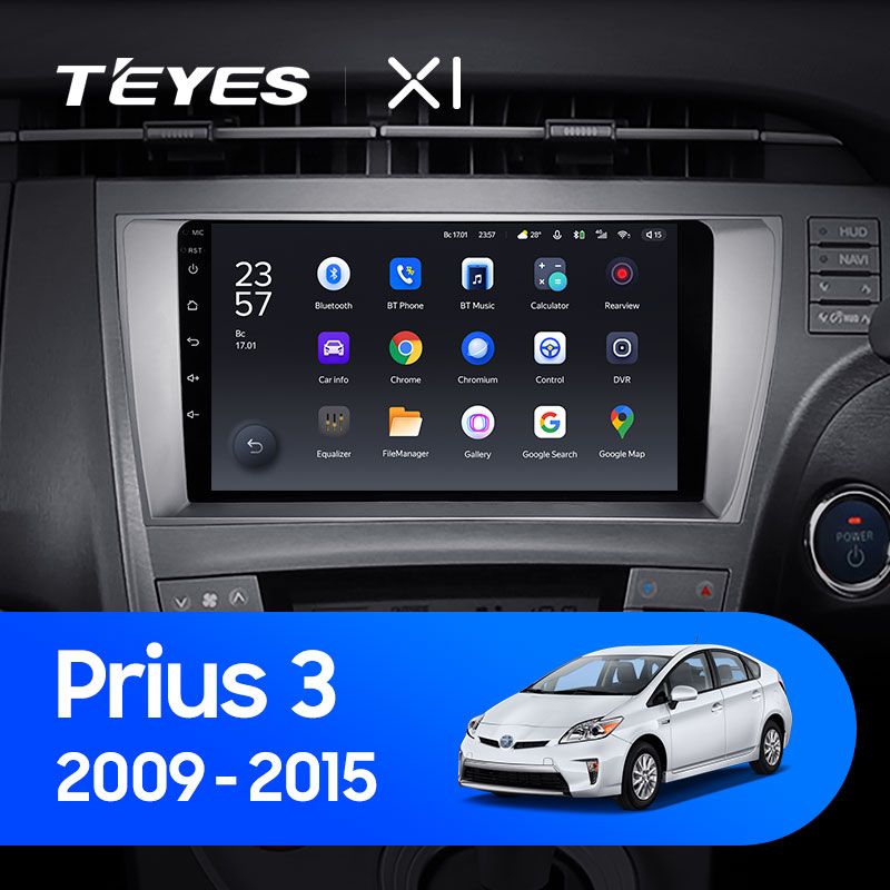Штатная магнитола Teyes X1 для Toyota Prius XW30 2009-2015 на Android 10