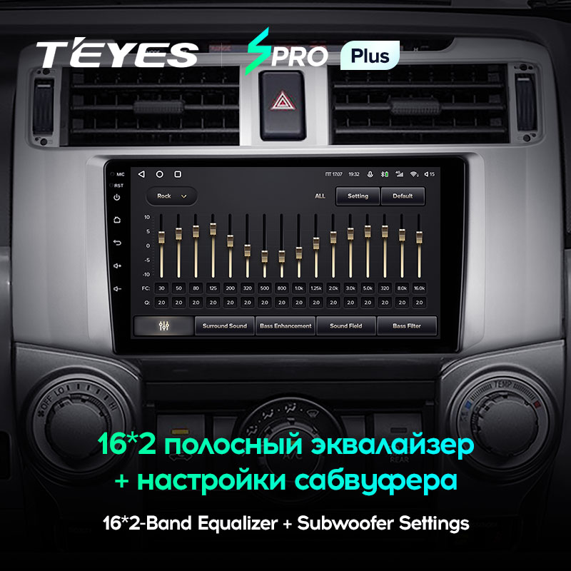 Штатная магнитола Teyes SPRO+ для Toyota 4Runner 5 N280 2009-2020 на Android 10