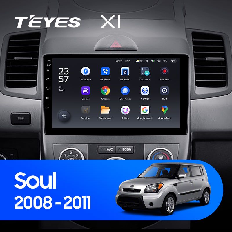 Штатная магнитола Teyes X1 для KIA Soul AM 2008-2011 на Android 10