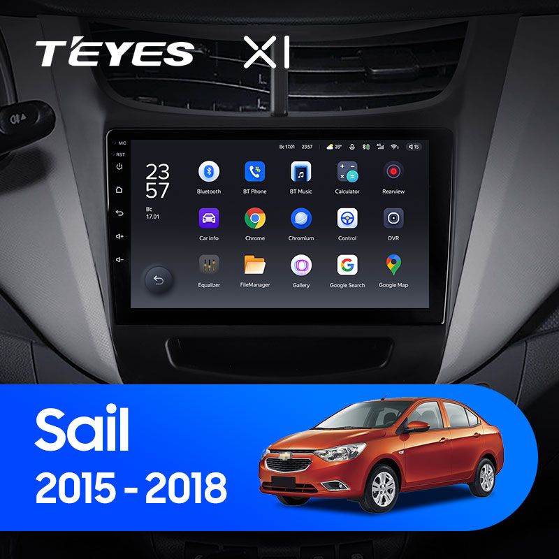 Штатная магнитола Teyes X1 для Chevrolet Sail 2015-2018 на Android 10