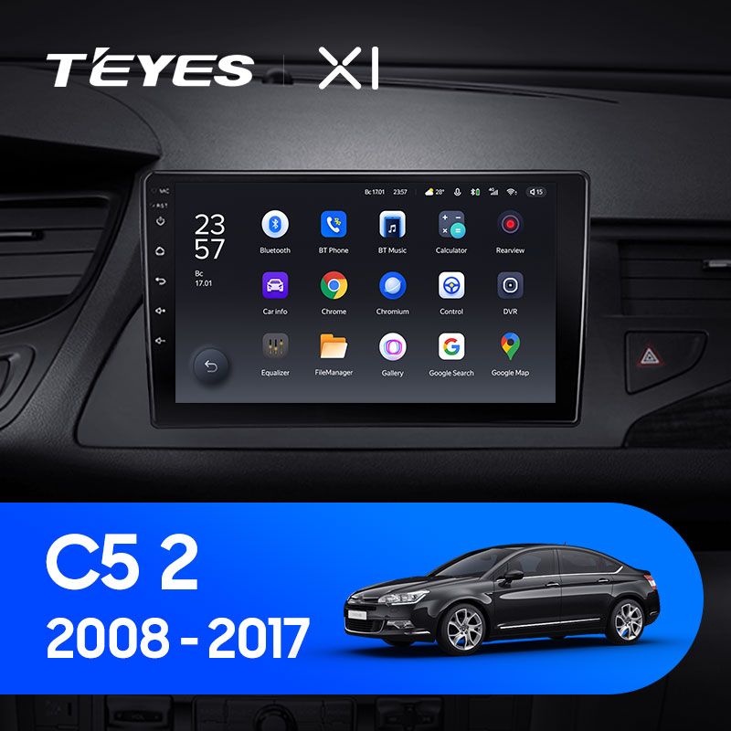 Штатная магнитола Teyes X1 для Citroen C5 2 2008-2017 на Android 10
