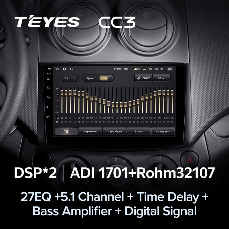 Штатная магнитола Teyes CC3 для Chevrolet Aveo T250 2006 - 2012 на Android 10