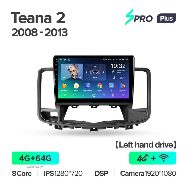 Штатная магнитола Teyes SPRO+ для Nissan Teana J32 2008-2013 на Android 10
