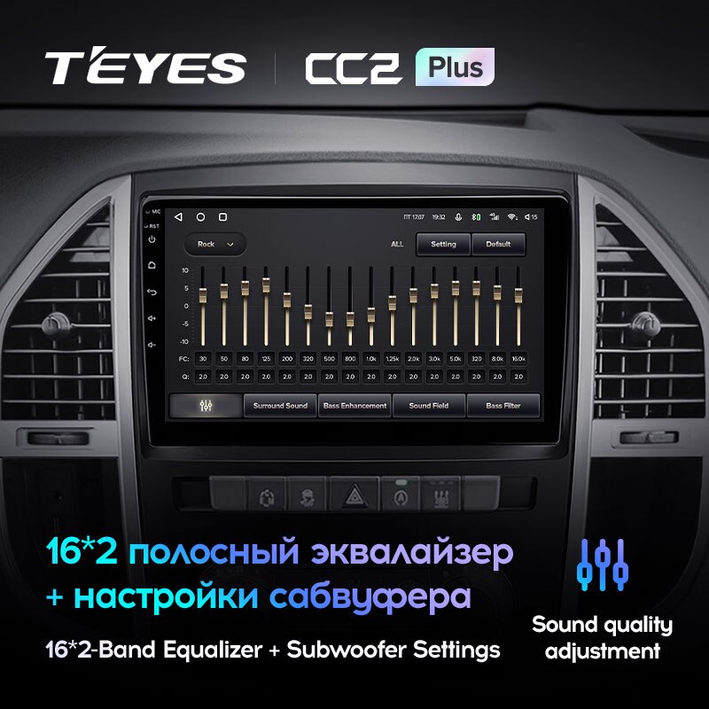 Штатная магнитола Teyes CC2PLUS для Mercedes-Benz Vito 3 W447 2014-2020 на Android 10