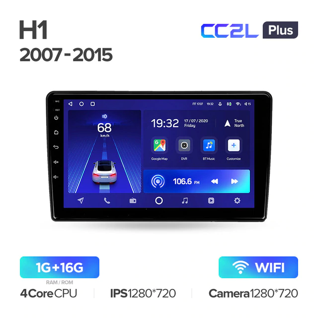 Штатная магнитола Teyes CC2L PLUS для Hyundai H1 TQ 2007-2015 на Android 8.1