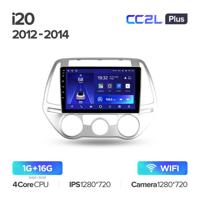 Штатная магнитола Teyes CC2L PLUS для Hyundai i20 PB 2012-2014 на Android 8.1