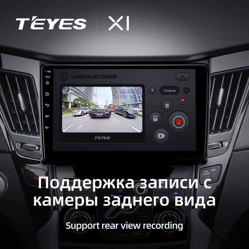 Штатная магнитола Teyes X1 для Hyundai Sonata 6 YF i40 i45 2009-2014 на Android 10