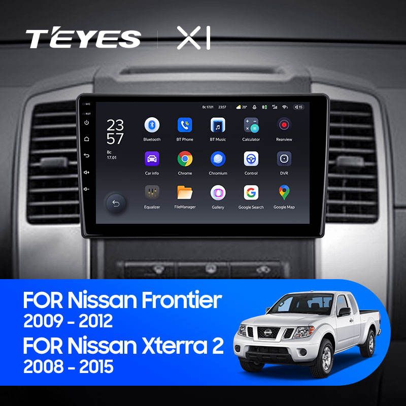 Штатная магнитола Teyes X1 для Nissan Frontier 2009-2012 на Android 10