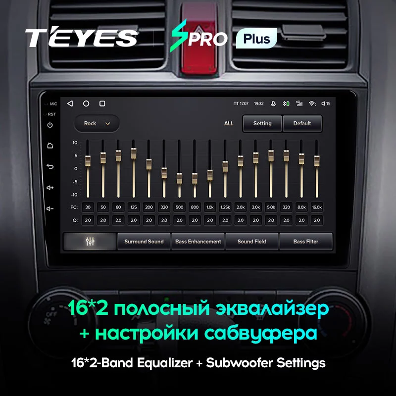 Штатная магнитола Teyes SPRO+ для Honda CRV CR-V 3 RE 2006-2012 на Android 10