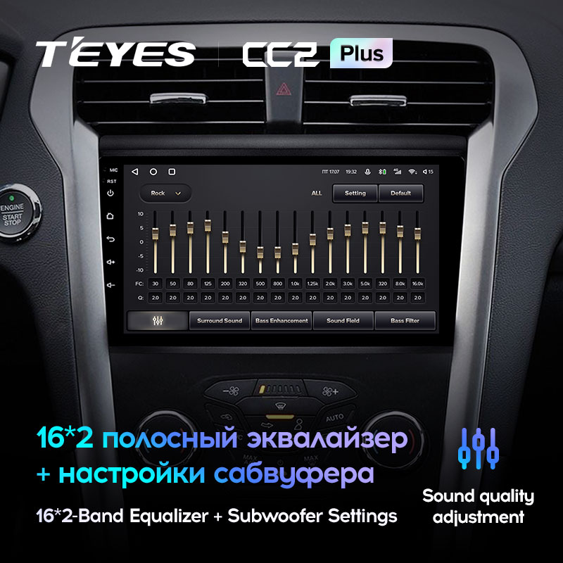 Штатная магнитола Teyes CC2PLUS для Ford Mondeo 5 2014-2019 на Android 10