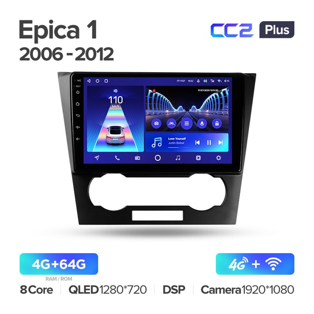 Штатная магнитола Teyes CC2PLUS для Chevrolet Epica 1 2006-2012 на Android 10