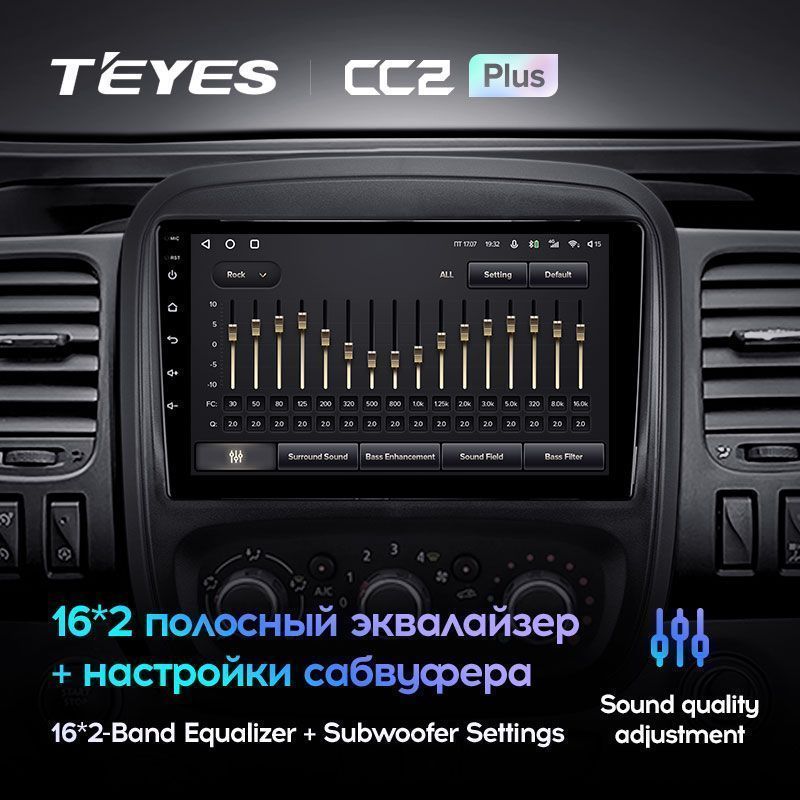 Штатная магнитола Teyes CC2PLUS для Opel Vivaro B 2014-2018 на Android 10