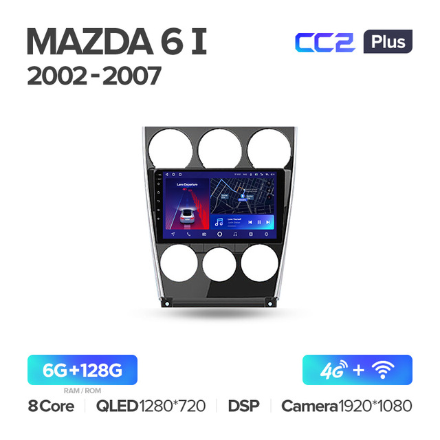 Штатная магнитола Teyes CC2PLUS для Mazda 6 GH 2006-2012 на Android 10