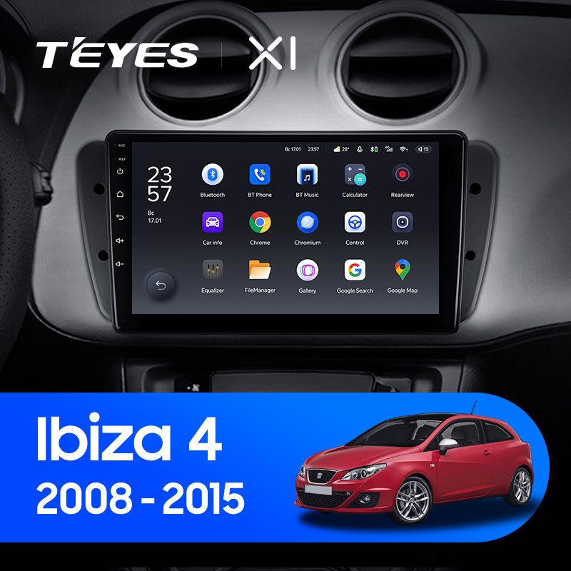 Штатная магнитола Teyes X1 для SEAT Ibiza 6J 2008-2015 на Android 10