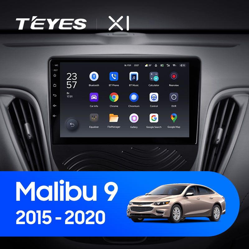 Штатная магнитола Teyes X1 для Chevrolet Malibu 9 2015-2020 на Android 10