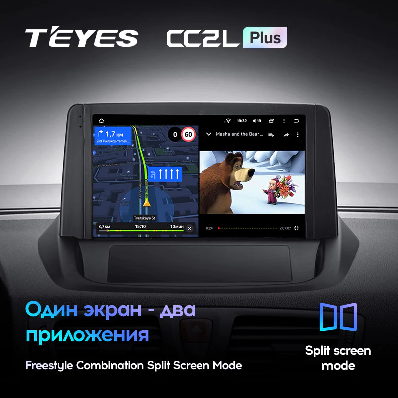 Штатная магнитола Teyes CC2L PLUS для Renault Fluence 1 2009-2017 на Android 8.1