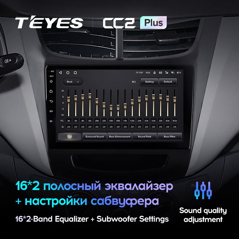 Штатная магнитола Teyes CC2PLUS для Chevrolet Sail 2015-2018 на Android 10
