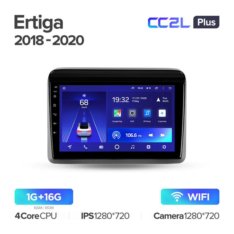 Штатная магнитола Teyes CC2L PLUS для Suzuki Ertiga 2018-2020 на Android 8.1