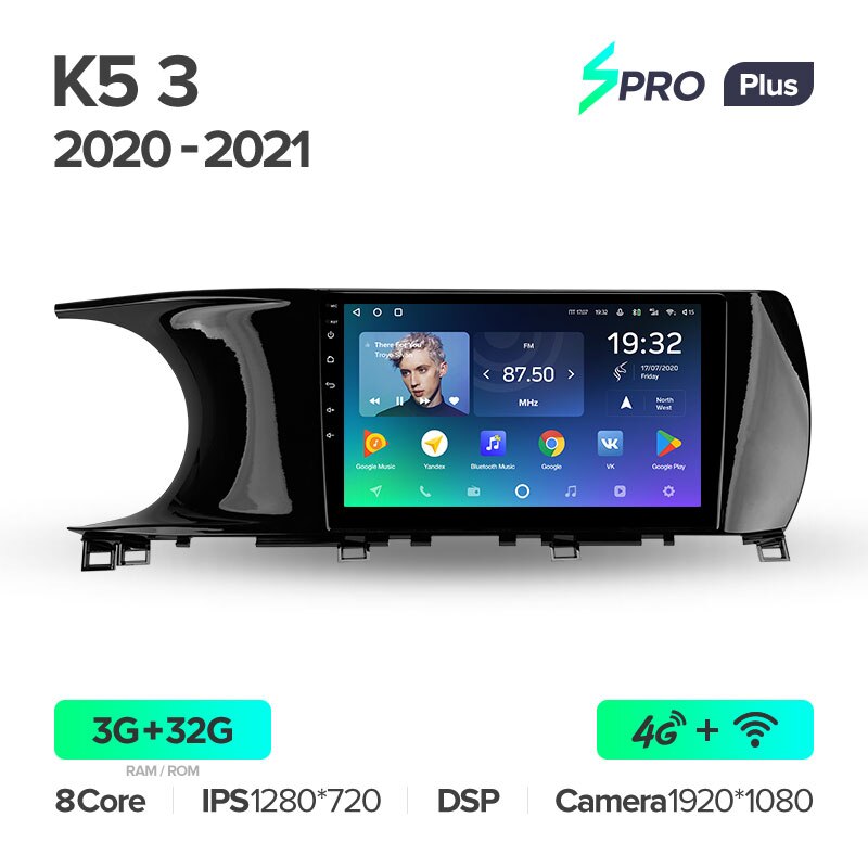 Штатная магнитола Teyes SPRO+ для Kia K5 3 2020-2021 на Android 10
