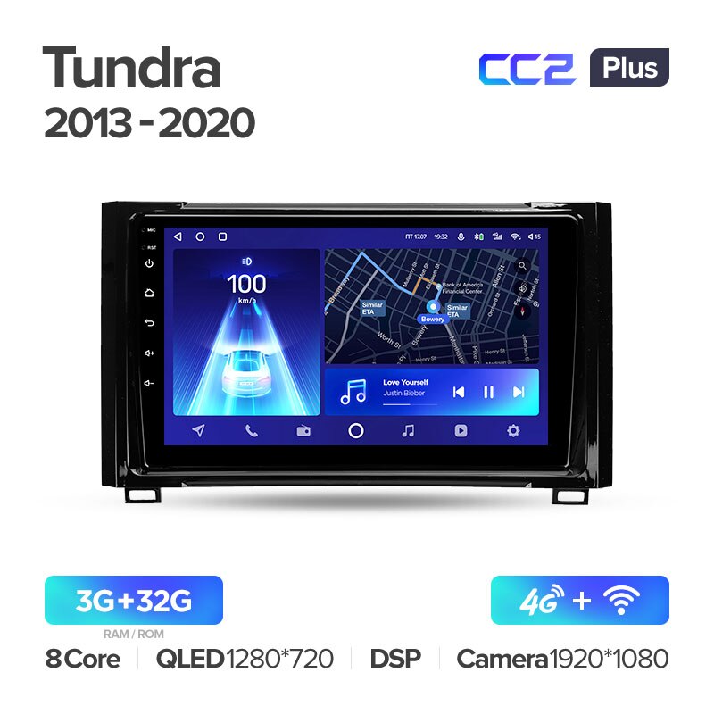 Штатная магнитола Teyes CC2PLUS для Toyota Tundra XK50 2013-2020 на Android 10
