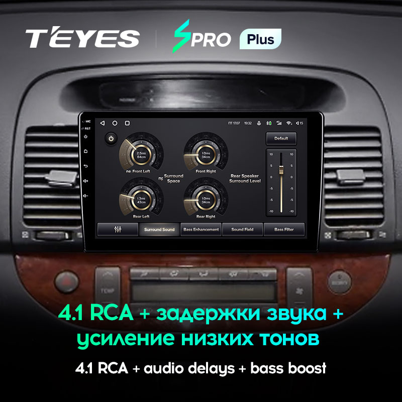 Штатная магнитола Teyes SPRO+ для Toyota Camry 5 XV 30 2001-2006 на Android 10