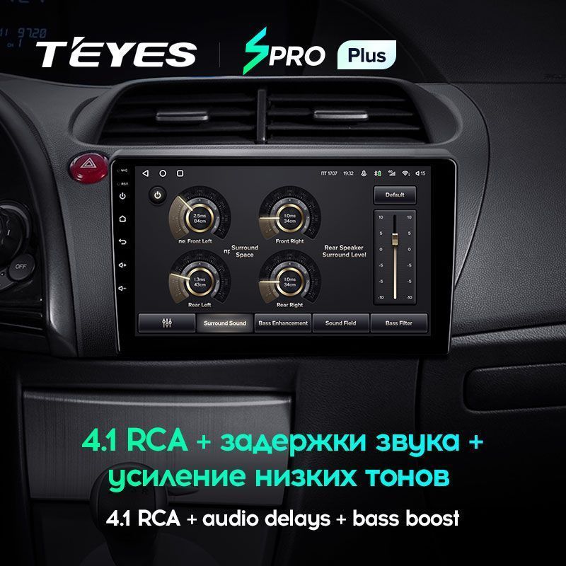 Штатная магнитола Teyes SPRO+ для Honda Civic Hatchback 2006-2012 на Android 10