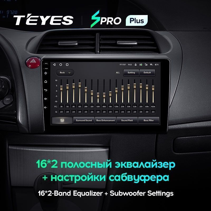 Штатная магнитола Teyes SPRO+ для Honda Civic Hatchback 2006-2012 на Android 10