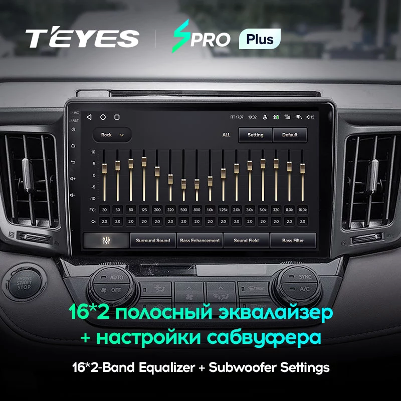 Штатная магнитола Teyes SPRO+ для Toyota RAV4 XA40 2012-2018 на Android 10