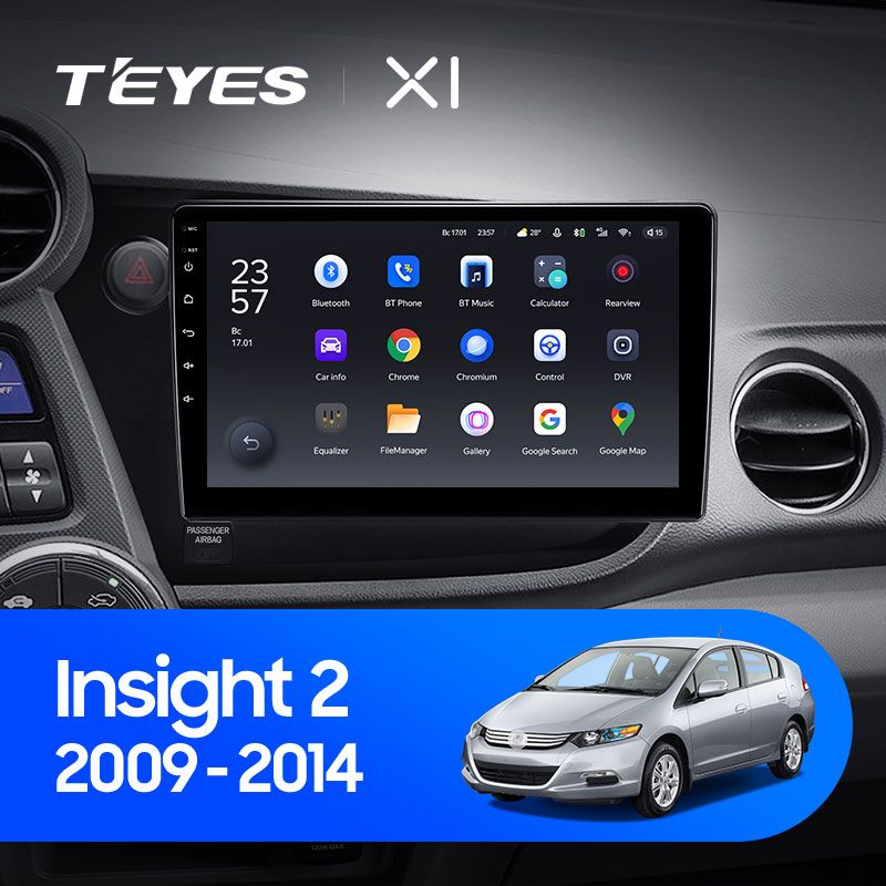 Штатная магнитола Teyes X1 для Honda Insight 2 2009-2014 на Android 10