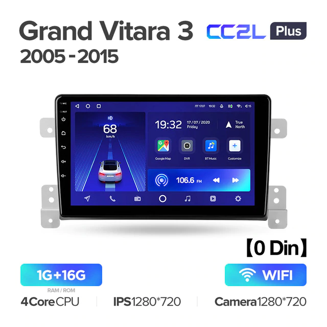 Штатная магнитола Teyes CC2L PLUS для Suzuki Grand Vitara 3 2005-2015 на Android 8.1