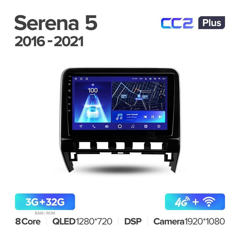 Штатная магнитола Teyes CC2PLUS для Nissan Serena 5 V C27 2016-2021 на Android 10