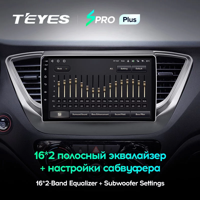 Штатная магнитола Teyes SPRO+ для Hyundai Solaris 2 2017-2018 на Android 10