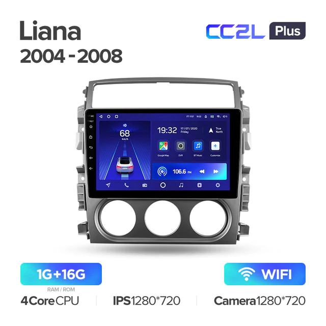 Штатная магнитола Teyes CC2L PLUS для Suzuki Liana I 2004-2008 рестайлинг на Android 8.1
