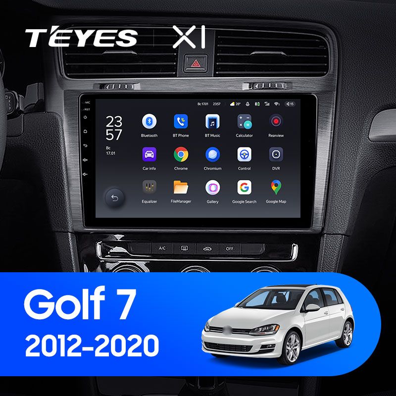 Штатная магнитола Teyes X1 для Volkswagen Golf 7 MK7 2014-2018 на Android 10