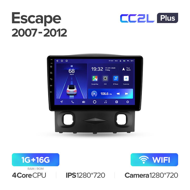 Штатная магнитола Teyes CC2L PLUS для Ford Escape 1 2007-2012 на Android 8.1
