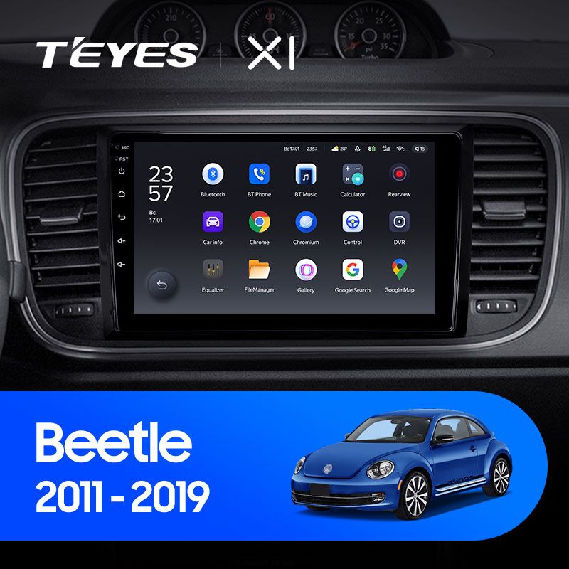 Штатная магнитола Teyes X1 для Volkswagen Beetle A5 2011-2019 на Android 10