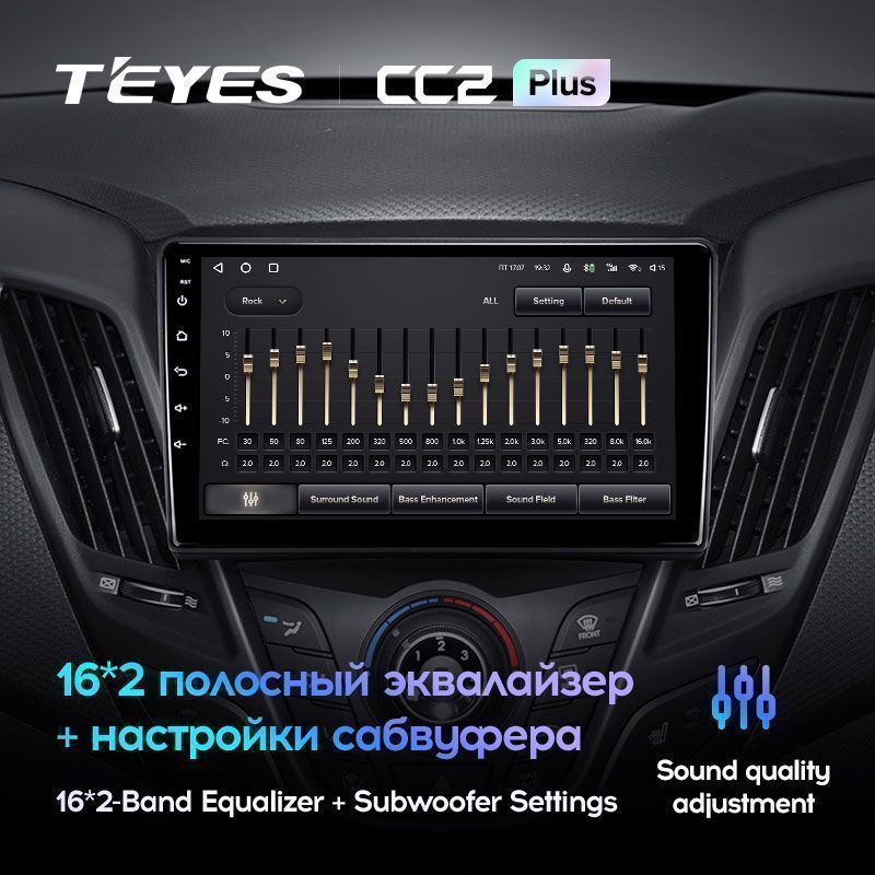 Штатная магнитола Teyes CC2PLUS для Hyundai Veloster FS 2011-2017 на Android 10