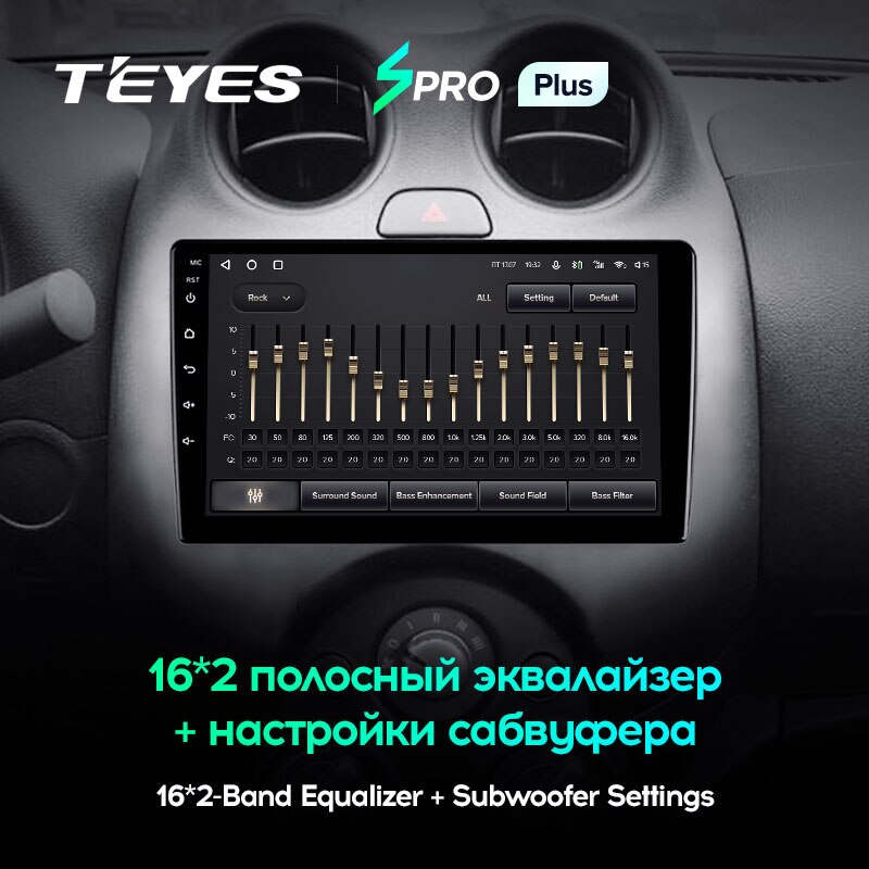 Штатная магнитола Teyes SPRO+ для Nissan March K13 2010-2013 на Android 10