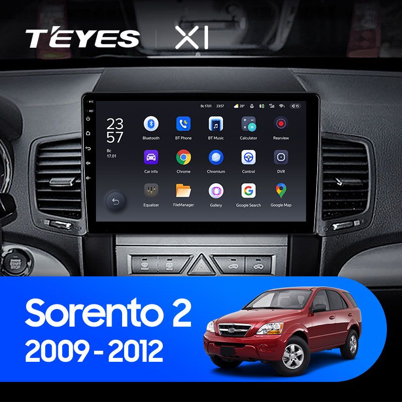 Штатная магнитола Teyes X1 для KIA Sorento 2 XM 2009-2012 на Android 10
