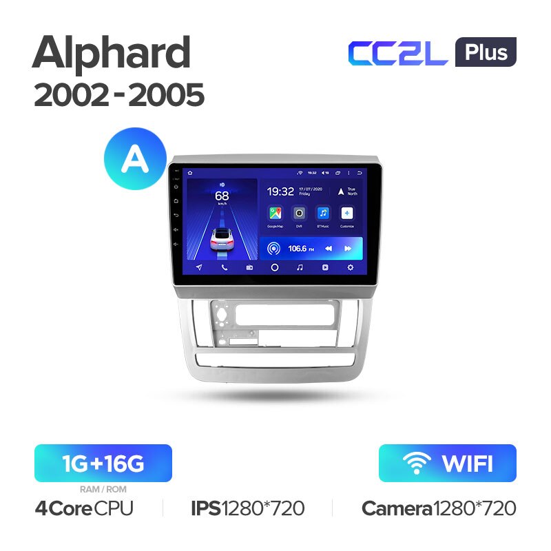 Штатная магнитола Teyes CC2L PLUS для Toyota Alphard 1 H10 2002-2008 на Android 8.1