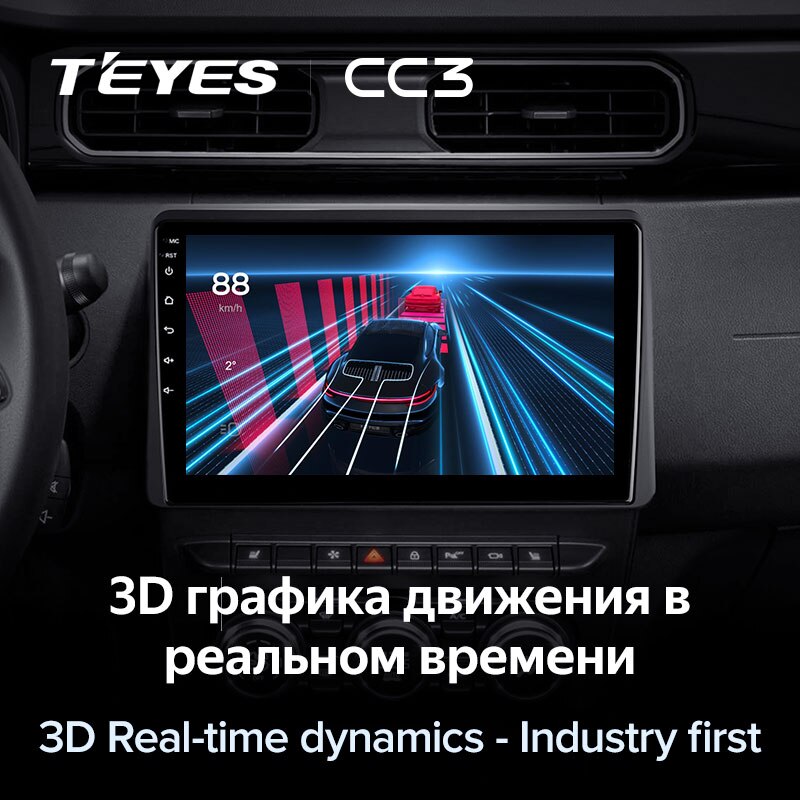 Штатная магнитола Teyes CC3 для Renault Duster Arkana 2019 на Android 10