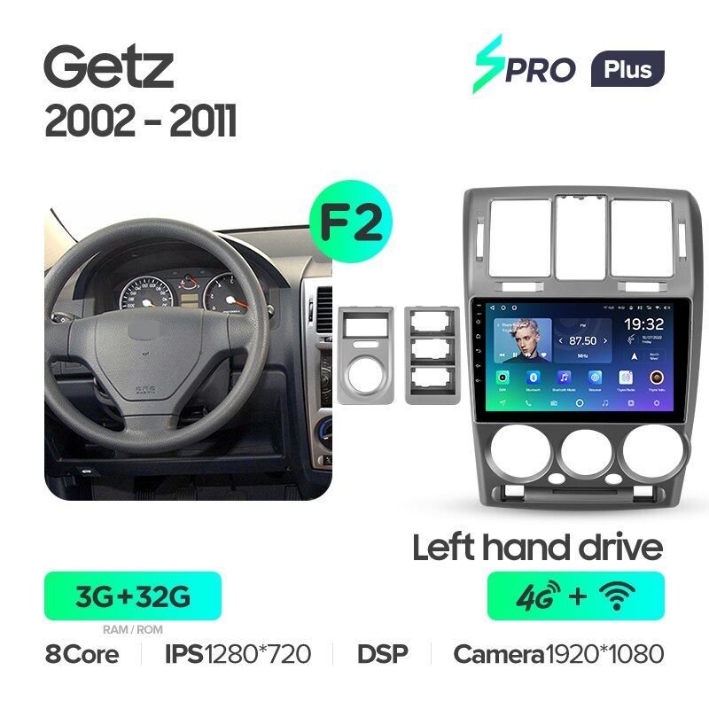 Штатная магнитола Teyes SPRO+ для Hyundai Getz 1 2002-2011 на Android 10