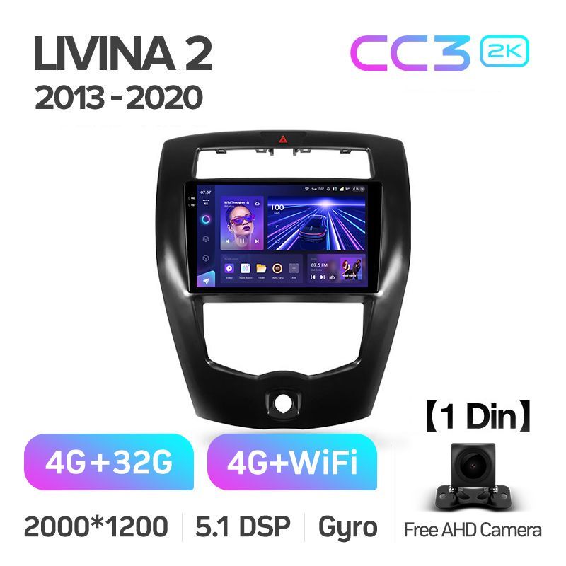 Штатная магнитола Teyes CC3 2K для Nissan Livina 2 2013-2020 на Android 10