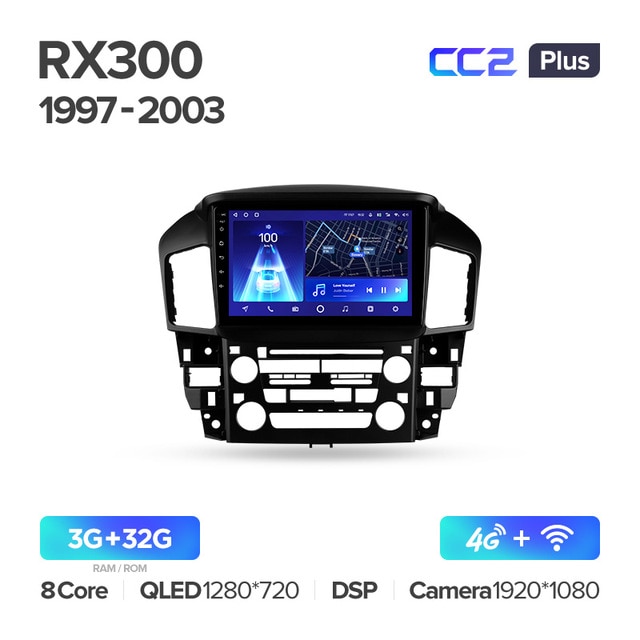 Штатная магнитола Teyes CC2PLUS для Lexus RX300 XU10 1997-2003 на Android 10