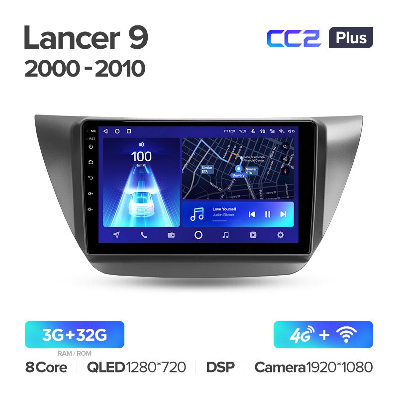 Штатная магнитола Teyes CC2PLUS для Mitsubishi Lancer 9 CS 2000-2010 на Android 10